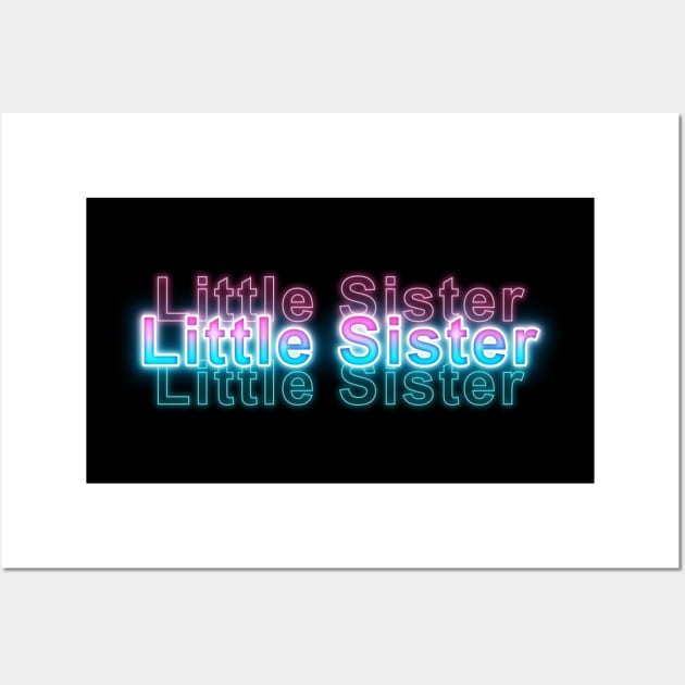 Little Sister Wall Art by Sanzida Design